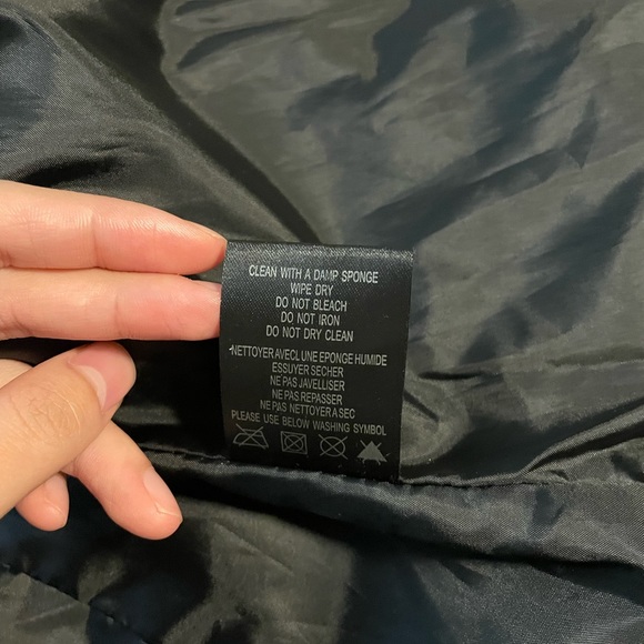 Faux leather jacket with silver star grommets - Picture 6 of 6